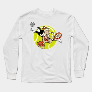 couple playing tennis Long Sleeve T-Shirt